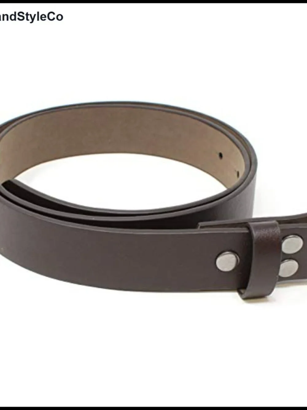 Genuine Bonded Leather Belt Strap 1.25 Wide Interchangeable